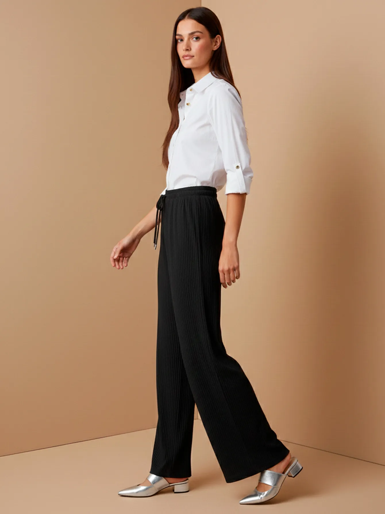 AD2625 PANTALON DE PIERNA ANCHA 9407